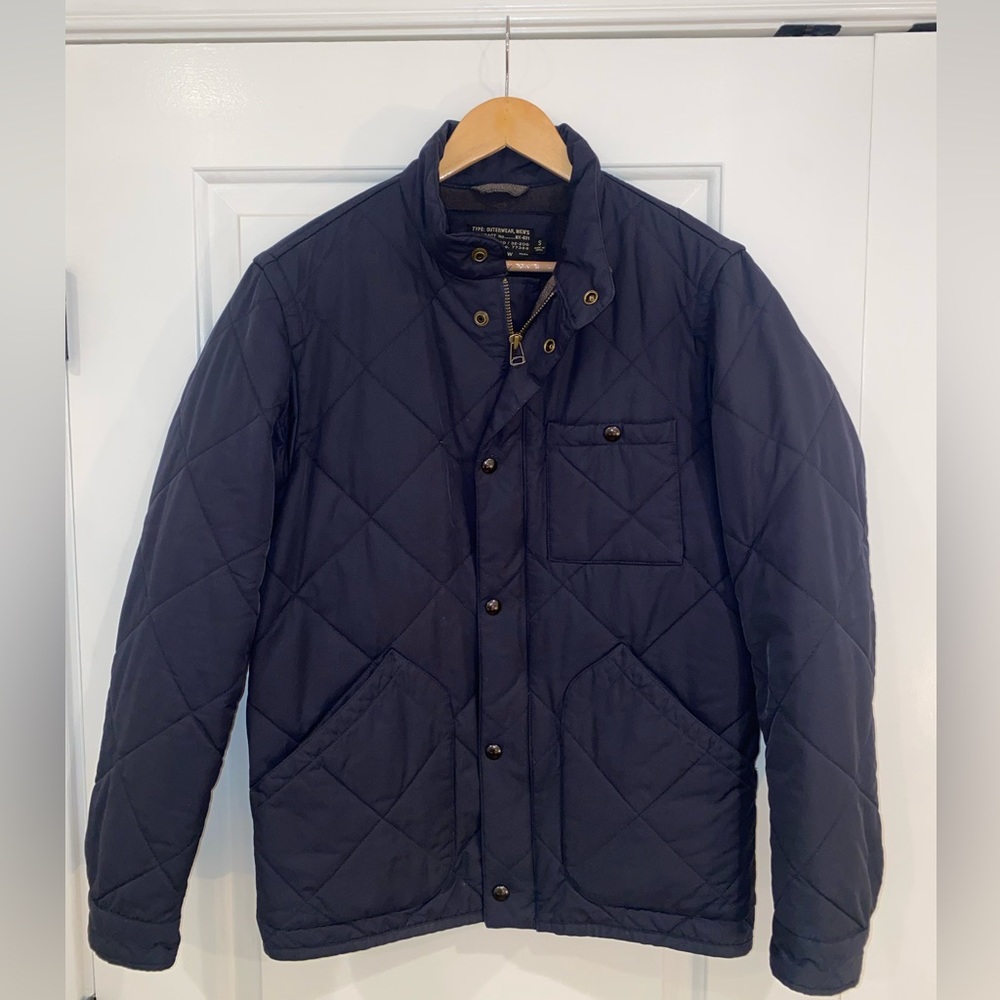 J. Crew Men’s Quilted Navy Jacket